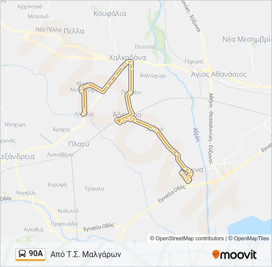 90Α  Line Map