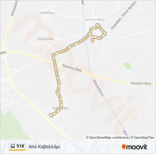 91Κ  Line Map