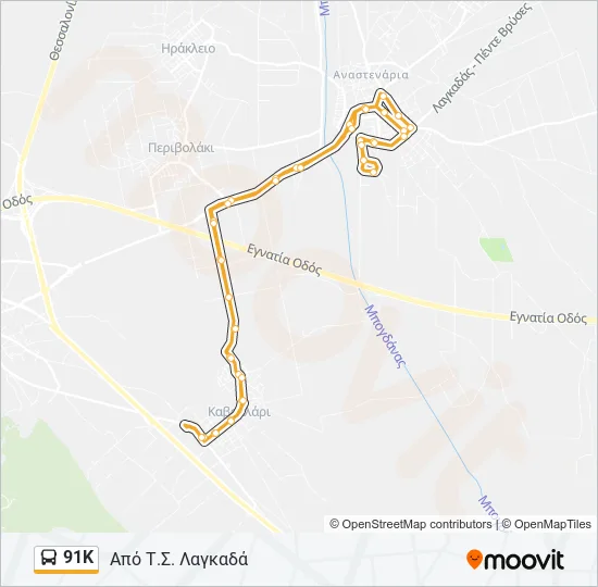 91Κ  Line Map
