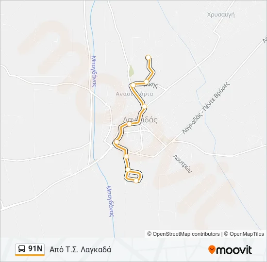 91Ν  Line Map