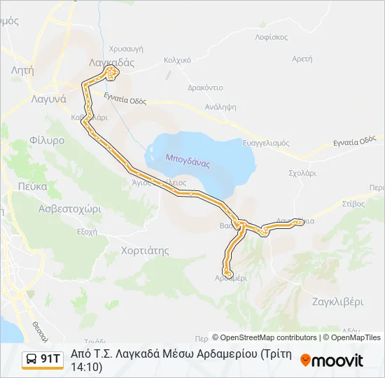 91Τ  Line Map