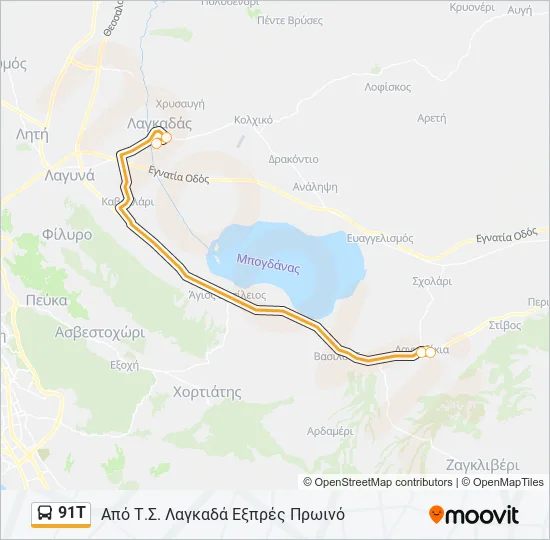 91Τ  Line Map