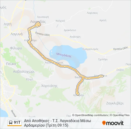 91Τ  Line Map