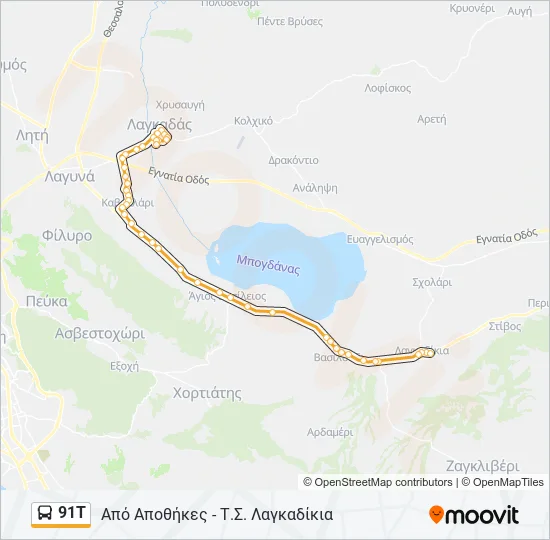 91Τ  Line Map