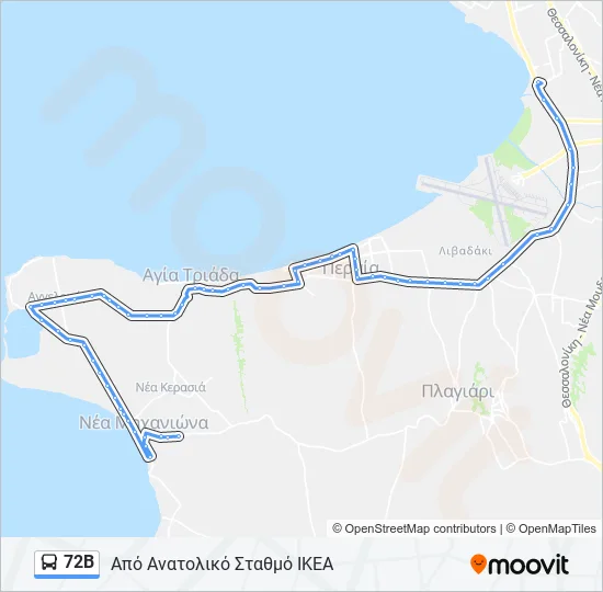72Β  Line Map
