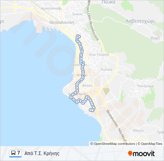 7 bus Line Map