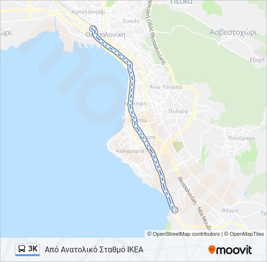 3Κ bus Line Map