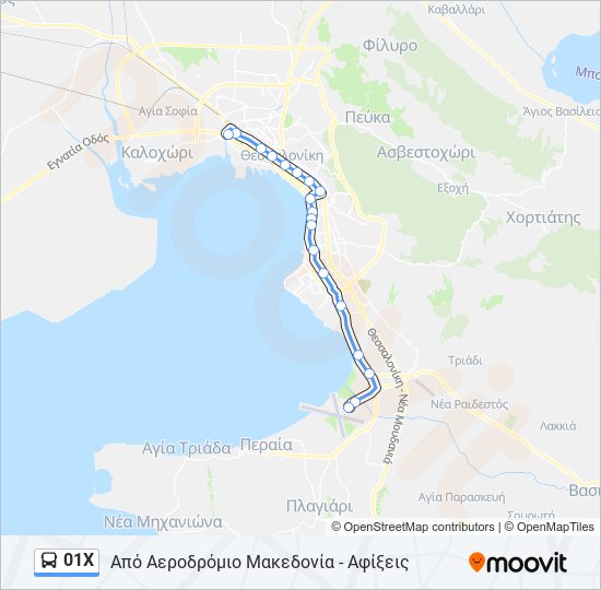 01Χ bus Line Map