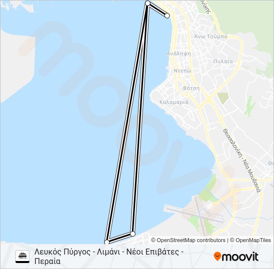 Χάρτης Γραμμής ΚΩΝΣΤΑΝΤΉΣ πλοίο