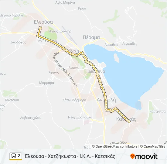 2 Bus Line Map
