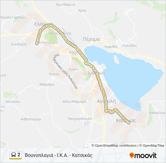 2 Bus Line Map