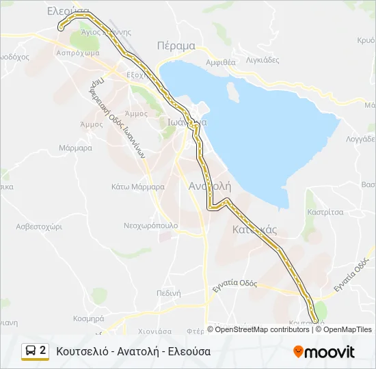 2 Bus Line Map