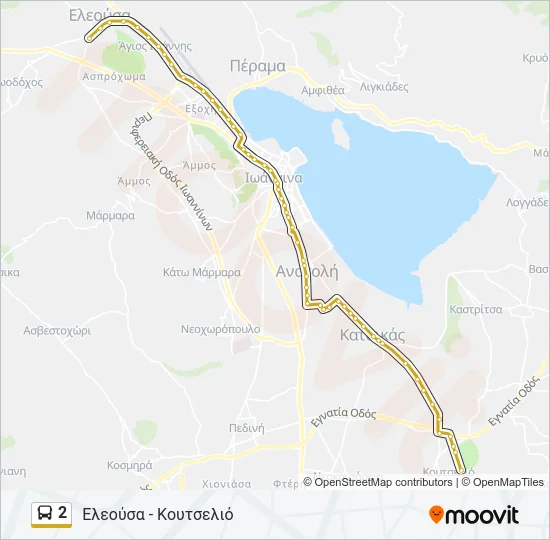 2 Bus Line Map