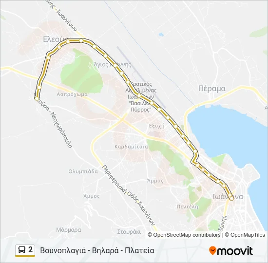 2 Bus Line Map