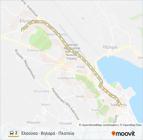 2 Bus Line Map