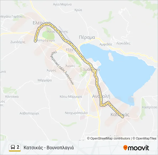 2 Bus Line Map