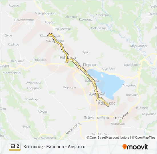 2 Bus Line Map