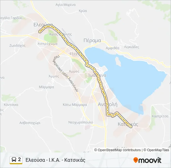 2 Bus Line Map