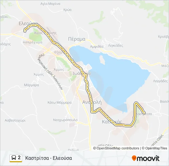 2 Bus Line Map