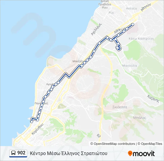 902 Bus Line Map