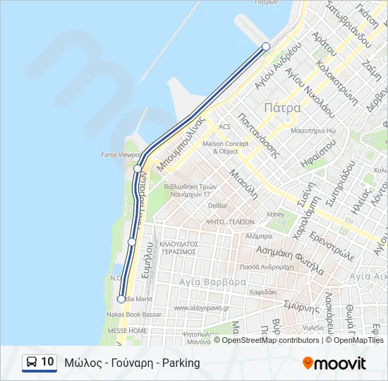 10 Bus Line Map