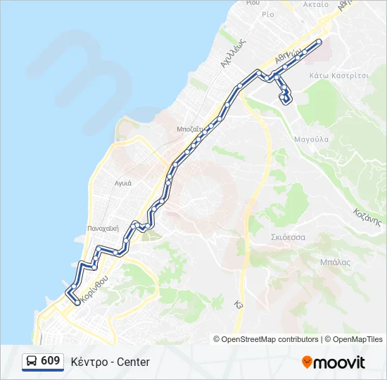609 Bus Line Map