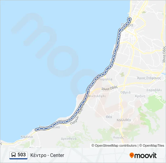 503 Bus Line Map