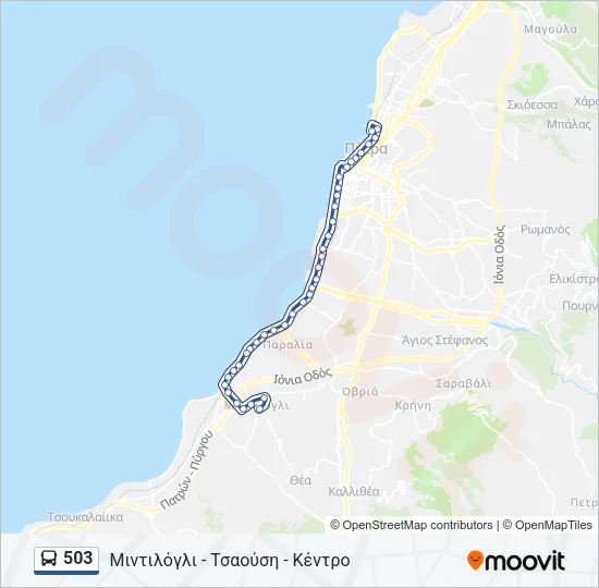 503 Bus Line Map