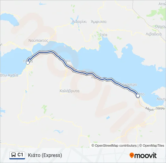 C1 Bus Line Map