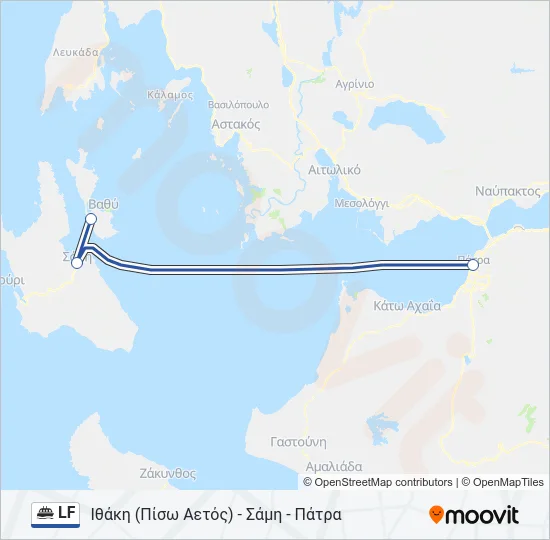 LF Ferry Line Map
