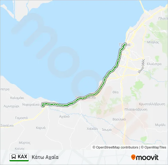 KAX Bus Line Map