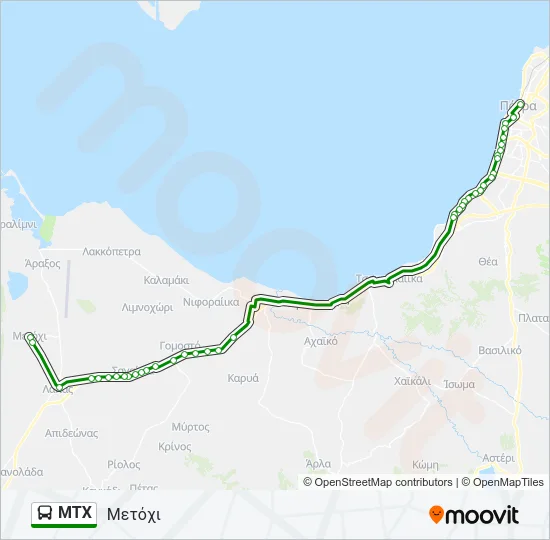 MTX Bus Line Map