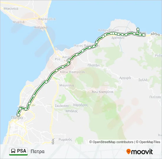 PSA Bus Line Map
