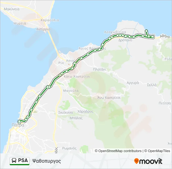 PSA Bus Line Map