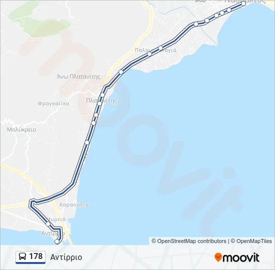 178 Bus Line Map