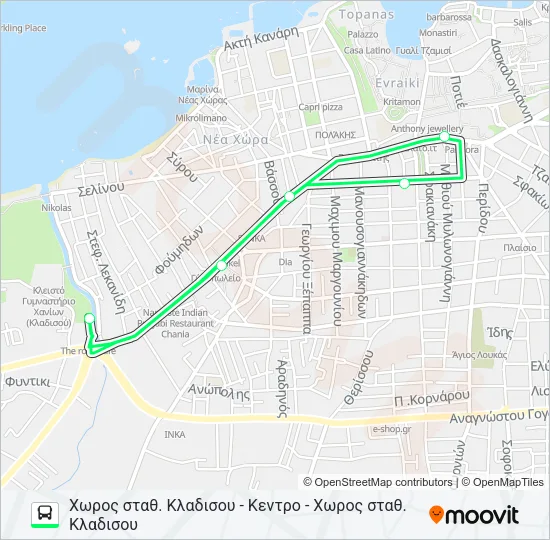 PARK & RIDE Bus Line Map