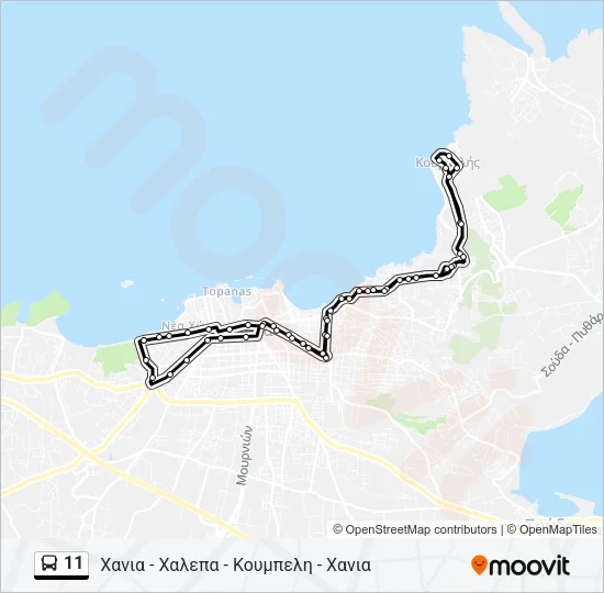 11 Bus Line Map