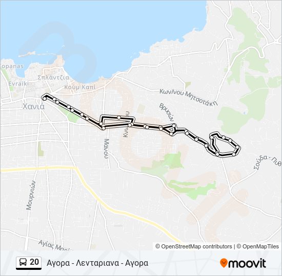 20 bus Line Map