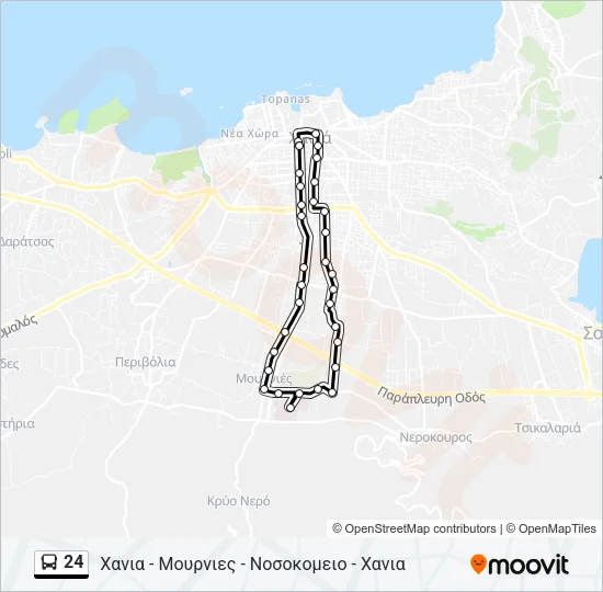 24 Bus Line Map