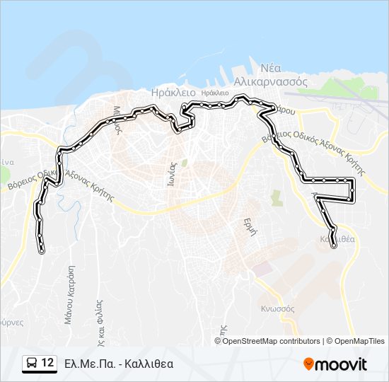 12 bus Line Map