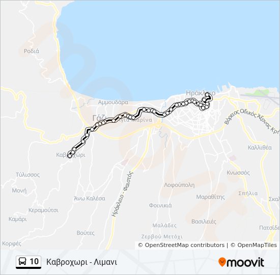 10 bus Line Map