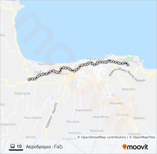 10 bus Line Map