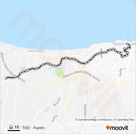 10 Bus Line Map