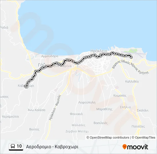 10 Bus Line Map