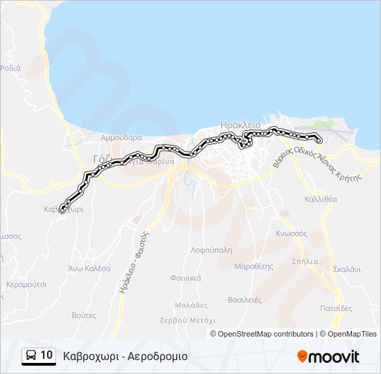 10 bus Line Map