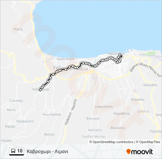 10 Bus Line Map