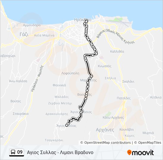 09 bus Line Map