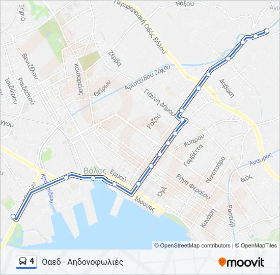 4 Bus Line Map