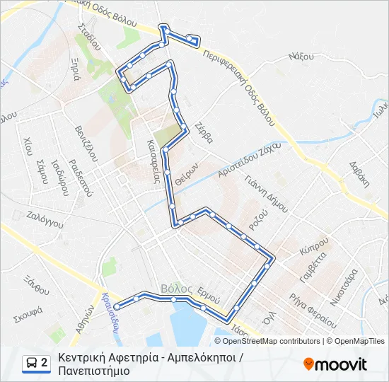 2 Bus Line Map