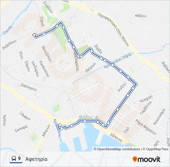 9 Bus Line Map